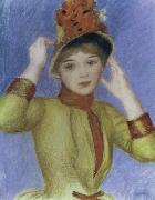Pierre Renoir Bust of a Woman with Yellow Corsage Germany oil painting artist